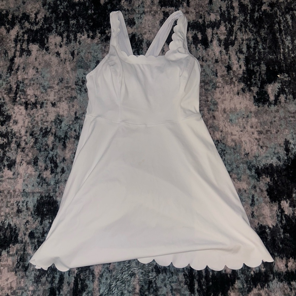 Amazon White Sleeveless V-Neck Sundress